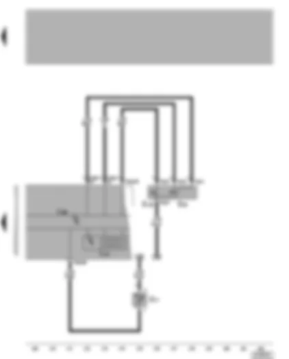 Wiring Diagram  VW BORA 1998 - Dash panel insert - multifunction display - ambient temperature indicator