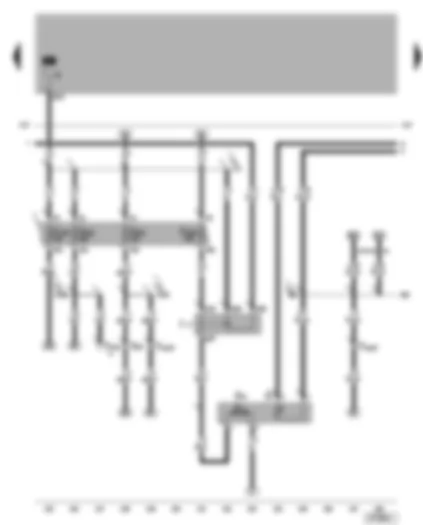 Wiring Diagram  VW BORA 2005 - Fuel gauge sender - fuel pump relay - fuel system pressurisation pump
