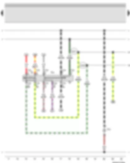 Wiring Diagram  VW BORA 2006 - Left turn signal repeater bulb