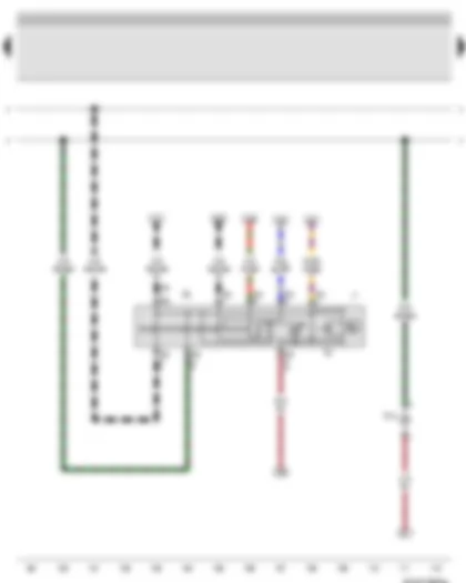 Wiring Diagram  VW BORA 2007 - Hazard warning light switch - Right turn signal repeater bulb