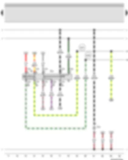 Wiring Diagram  VW BORA 2001 - Left turn signal repeater bulb