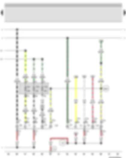 Wiring Diagram  VW BORA 2002 - Left headlight twin filament bulb - Right headlight twin filament bulb - Left fog light bulb - Right fog light bulb - Left side light bulb - Right side light bulb - Front left turn signal bulb - Front right turn signal bulb