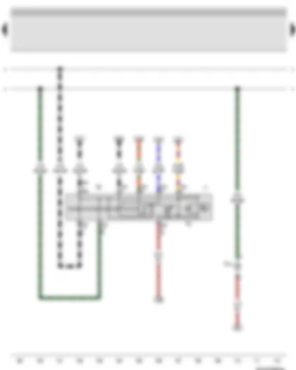 Wiring Diagram  VW BORA 2001 - Hazard warning light switch - Right turn signal repeater bulb