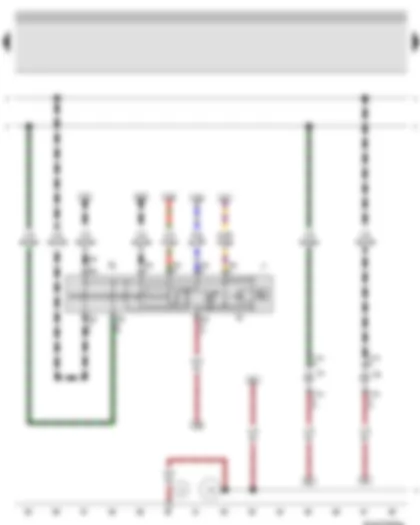 Wiring Diagram  VW BORA 2008 - Hazard warning light switch - Front left turn signal bulb - Front right turn signal bulb