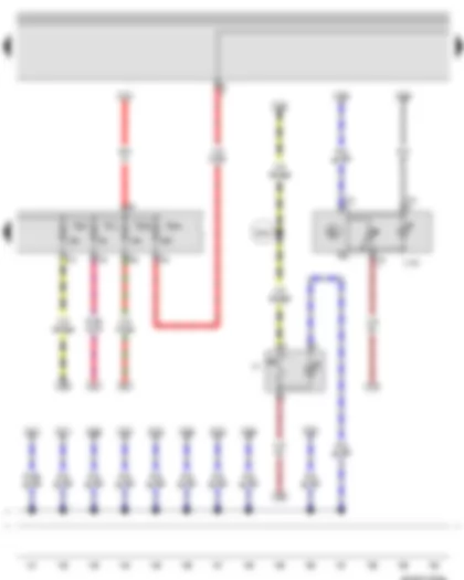 Wiring Diagram  VW BORA 2008 - Cigarette lighter illumination bulb - Switches and instruments regulator illumination bulb - Cigarette lighter