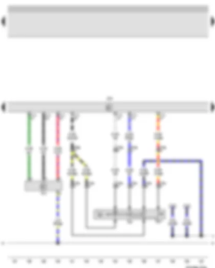 Wiring Diagram  VW BORA 2004 - Cruise control system switch - Cruise control system (CCS) SET button - Air mass meter - Motronic control unit