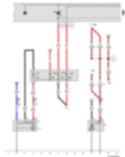 Wiring Diagram  VW BORA 2002 - Starter - Alternator - Voltage regulator - Fuse 5 (30) - in battery fuse holder