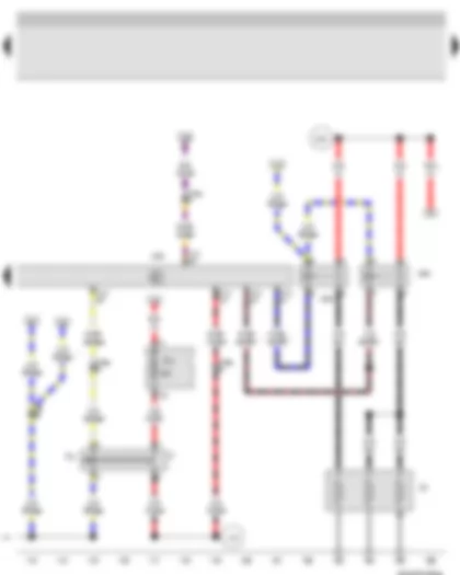 Wiring Diagram  VW BORA 2003 - Brake light switch - Brake pedal switch - Diesel direct injection system control unit - Low heat output relay - High heat output relay - Coolant heating element