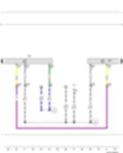 Wiring Diagram  VW BORA 2008 - Left headlight range control unit - Right headlight range control unit