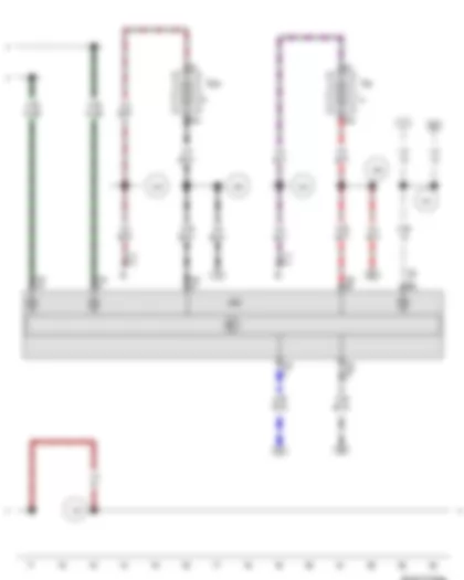 Wiring Diagram  VW BORA 2006 - Fuse 22 in fuse holder - Fuse 23 in fuse holder