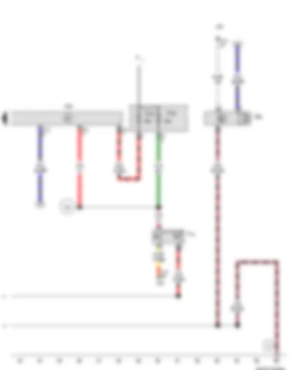 Wiring Diagram  VW BORA 2008 - Radiator fan thermal switch - High-pressure sender - Radiator fan control unit