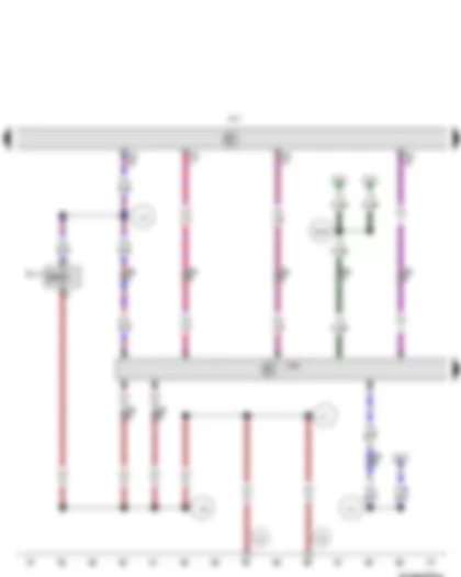 Wiring Diagram  VW BORA 2008 - Auto-check system - Automatic gearbox control unit - Selector lever lock solenoid