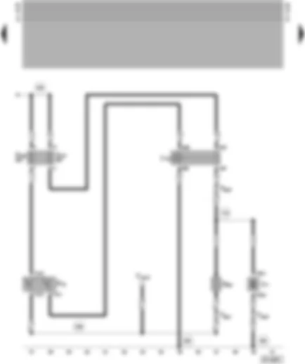 Wiring Diagram  VW CADDY PICKUP 2001 - Radiator fan relay 2 - radiator fan - radiator fan - radiator fan thermal switch