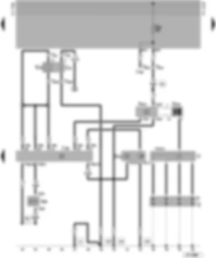 Wiring Diagram  VW CADDY PICKUP 1999 - 1AV control unit - lambda probe - ignition system - Hall sender