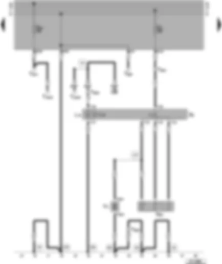 Wiring Diagram  VW CADDY PICKUP 1998 - Fresh air blower - fresh air blower switch