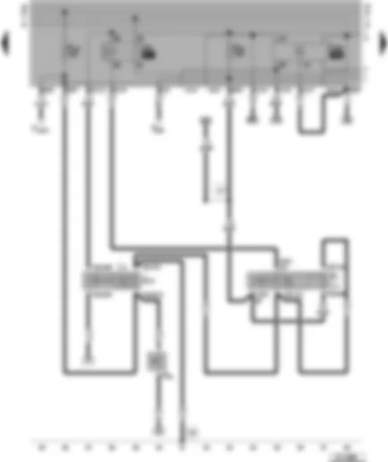 Wiring Diagram  VW CADDY PICKUP 1997 - Side light switch - light switch - brake fluid level warning contact