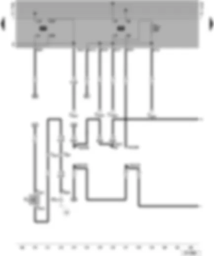 Wiring Diagram  VW CADDY PICKUP 2001 - Reversing light - wire for heated rear window switch