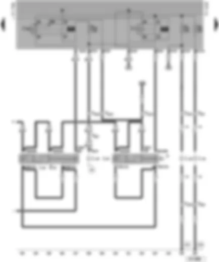 Wiring Diagram  VW CADDY PICKUP 2000 - Rear fog light - fog light