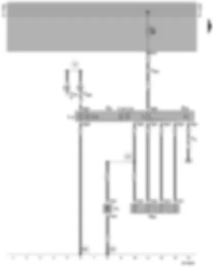Wiring Diagram  VW CADDY PICKUP 2000 - Fresh air blower - air conditioning system switch - fresh air blower switch