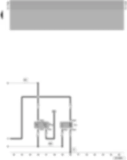 Wiring Diagram  VW CADDY PICKUP 1997 - Radiator fan - radiator fan thermal switch