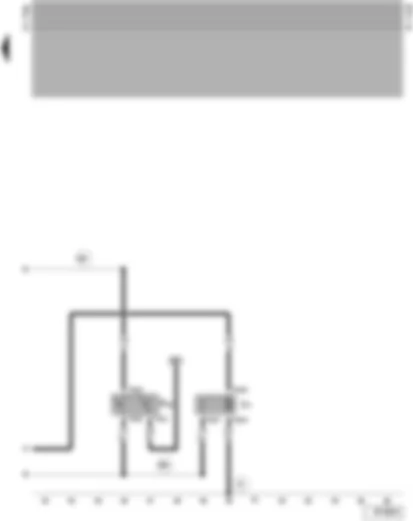 Wiring Diagram  VW CADDY PICKUP 1999 - Radiator fan - radiator fan thermal switch