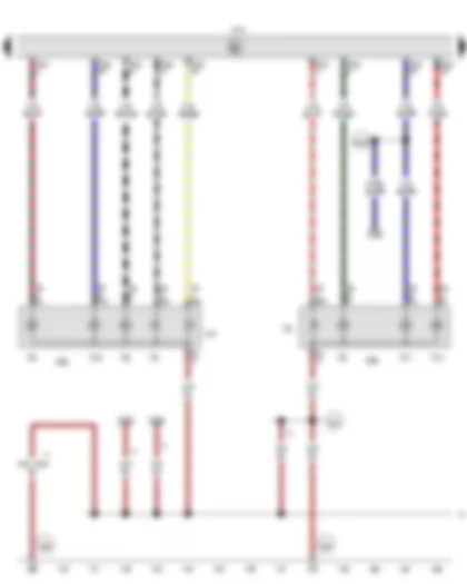 Wiring Diagram  VW CADDY 2011 - Onboard supply control unit - Left tail light - Right tail light