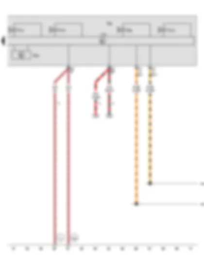 Wiring Diagram  VW CADDY 2015 - ABS control unit - ABS hydraulic unit