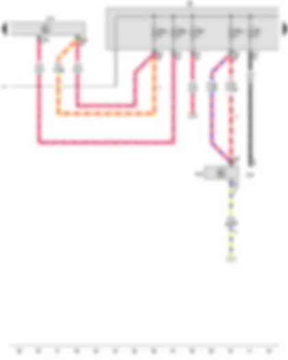 Wiring Diagram  VW CADDY 2014 - Onboard supply control unit - Fuse holder B - Fuse 3 on fuse holder B - Fuse 7 on fuse holder B - Fuse 12 on fuse holder B - Fuse 16 on fuse holder B - Fuse 26 on fuse holder B