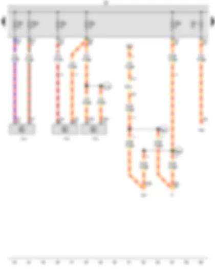 Wiring Diagram  VW CADDY 2012 - Fuse holder B - Fuse 2 on fuse holder B - Fuse 4 on fuse holder B - Fuse 5 on fuse holder B - Fuse 6 on fuse holder B - Fuse 11 on fuse holder B - Fuse 25 on fuse holder B