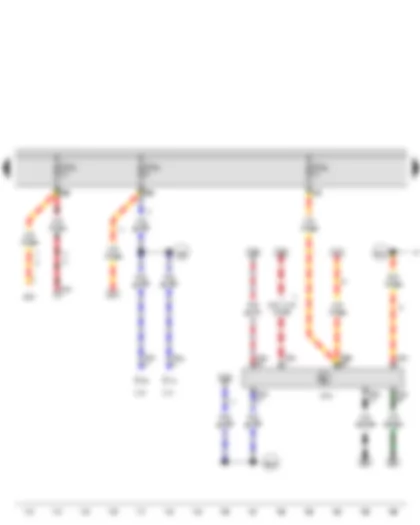 Wiring Diagram  VW CADDY 2012 - Onboard supply control unit - Fuse 22 on fuse holder C - Fuse 23 on fuse holder C