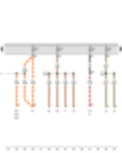 Wiring Diagram  VW CADDY 2014 - Fuse 24 on fuse holder C - Fuse 43 on fuse holder C - Fuse 44 on fuse holder C - Fuse 45 on fuse holder C