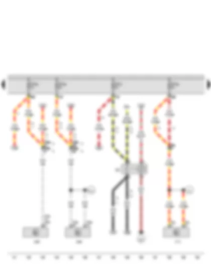 Wiring Diagram  VW CADDY 2015 - Fuse 46 on fuse holder C - Fuse 47 on fuse holder C - Fuse 48 on fuse holder C