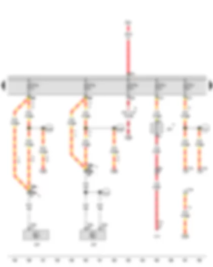 Wiring Diagram  VW CADDY 2012 - Fuse 49 on fuse holder C - Fuse 50 on fuse holder C - Fuse 51 on fuse holder C