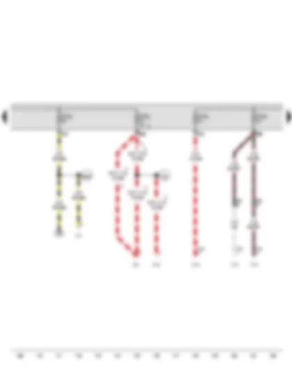 Wiring Diagram  VW CADDY 2014 - Fuse 28 on fuse holder C - Fuse 29 on fuse holder C - Fuse 52 on fuse holder C