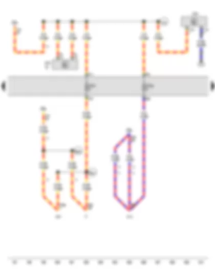 Wiring Diagram  VW CADDY 2012 - Radio - Fuse 57 on fuse holder C - Fuse 58 on fuse holder C