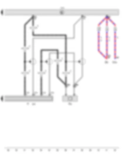 Wiring Diagram  VW CADDY 2012 - Mobile telephone operating electronics control unit - Control unit with display for radio and navigation - Radio - Telephone microphone