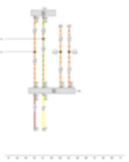 Wiring Diagram  VW CADDY 2015 - Onboard supply control unit - Data bus diagnostic interface