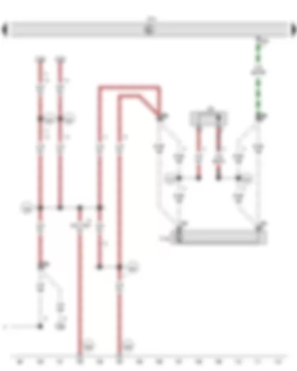 Wiring Diagram  VW CADDY 2015 - Onboard supply control unit - Rear lid release motor