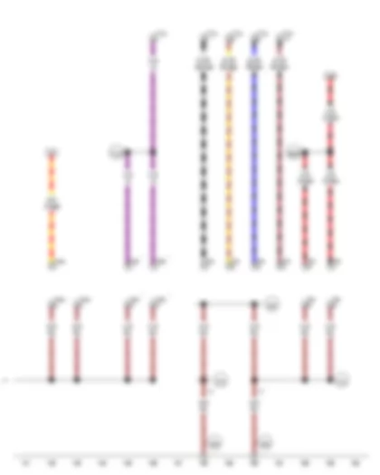 Wiring Diagram  VW CADDY 2015 - 2-pin connector - 4-pin connector - 10-pin connector