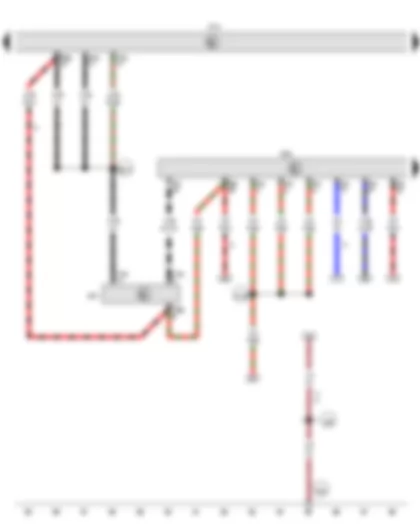 Wiring Diagram  VW CADDY 2015 - Onboard supply control unit - Engine control unit