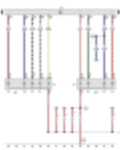 Wiring Diagram  VW CADDY 2015 - Onboard supply control unit - Left tail light - Right tail light