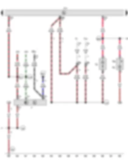 Wiring Diagram  VW CADDY 2015 - Glove compartment light switch - Brake light switch - Onboard supply control unit - Luggage compartment light - Glove compartment light