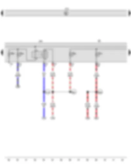 Wiring Diagram  VW CADDY 2015 - Onboard supply control unit - Relay for gas shut-off valves - Fuse holder B