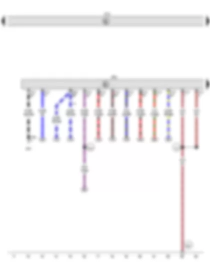 Wiring Diagram  VW CADDY 2013 - Onboard supply control unit - Engine control unit