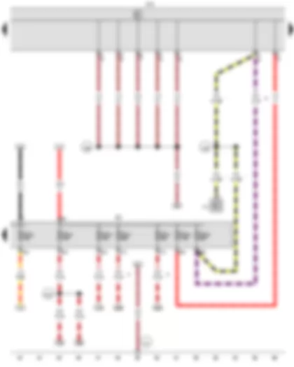 Wiring Diagram  VW CADDY 2005 - Onboard supply control unit - Fuse holder C