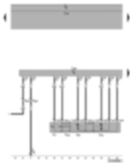 Wiring Diagram  VW CADDY 2005 - Driver door control unit - driver side central locking lock unit - driver door contact switch