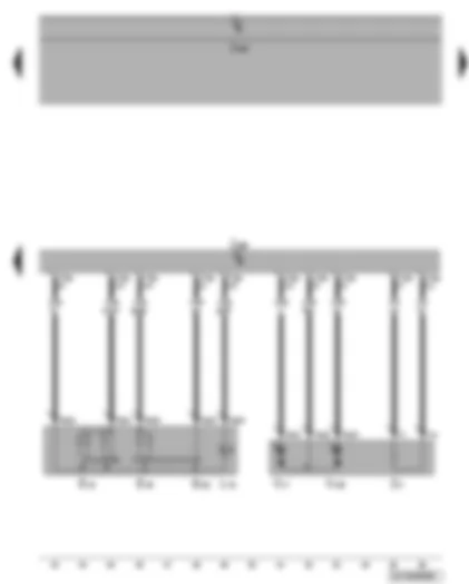 Wiring Diagram  VW CADDY 2004 - Driver door control unit - mirror adjustment switch - exterior mirror heater button - driver side mirror adjustment motor - driver side heated exterior mirror