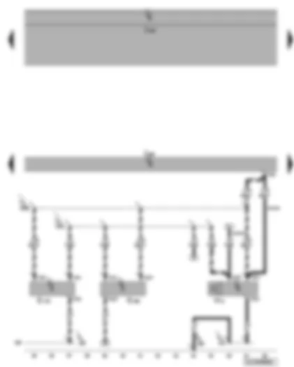 Wiring Diagram  VW CADDY 2004 - Convenience system central control unit - interior monitoring sensor - vehicle inclination sender - alarm horn