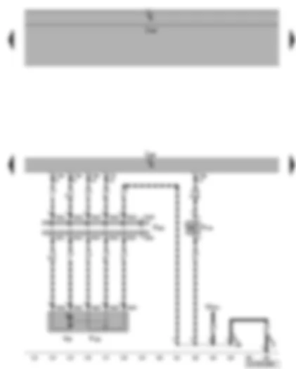 Wiring Diagram  VW CADDY 2005 - Convenience system central control unit - rear left central locking lock unit - rear left door contact switch for sliding door or side door