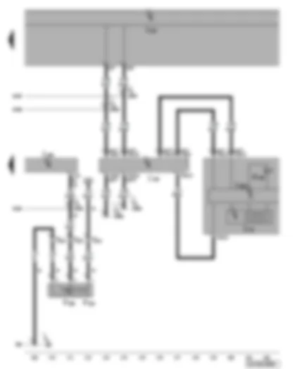 Wiring Diagram  VW CADDY 2004 - Dash panel insert - data bus diagnostic interface - right luggage compartment light switch - rear right door contact switch